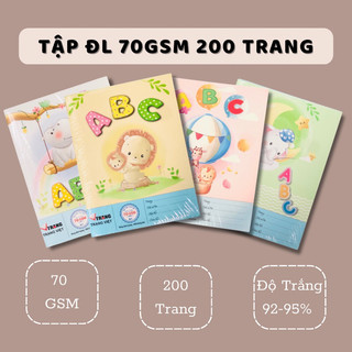 Lốc 5 quyển tập abc 200 trang đáng yêu