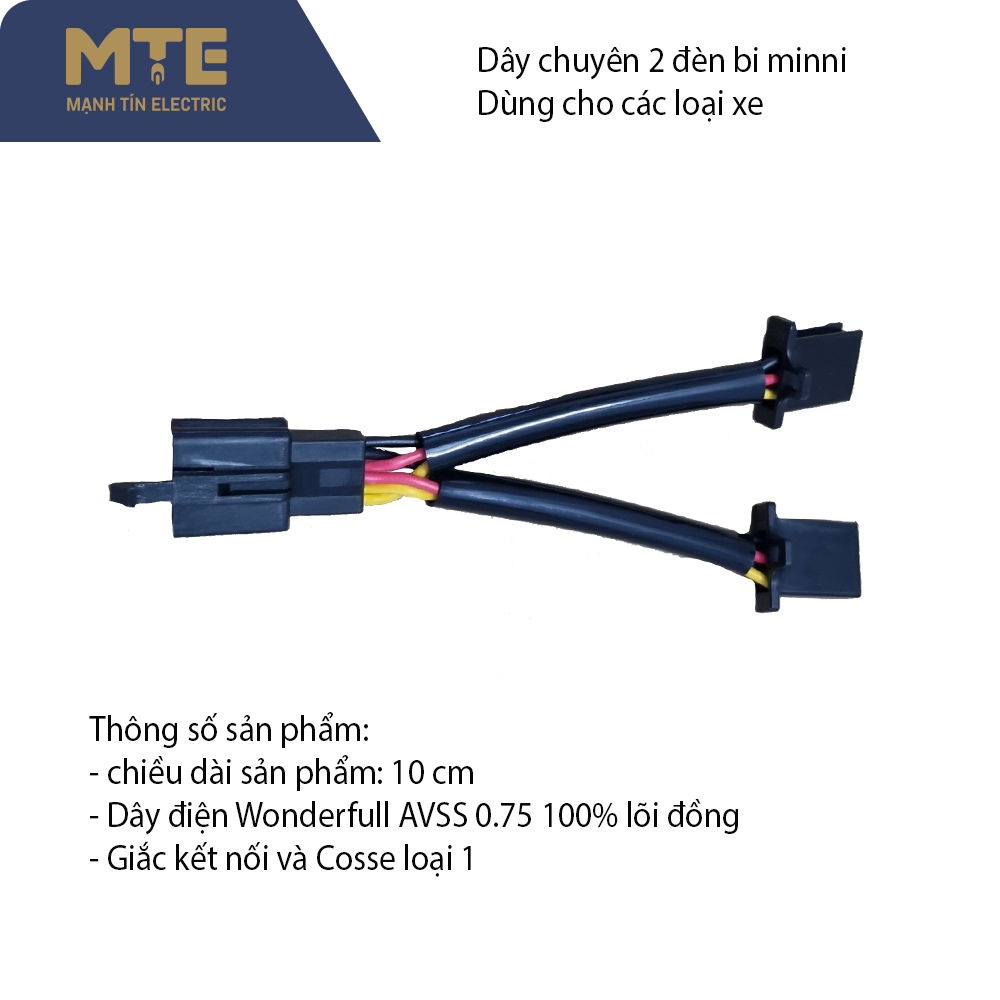Dây chuyển 2 đèn bi cầu mini