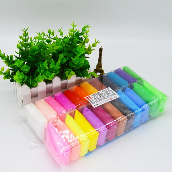 Đất Sét Tự Khô 36 Màu An Toàn Nặn Hình Cao Cấp Siêu Nhẹ Dành Cho Bé Làm Butter Slime Trang Trí