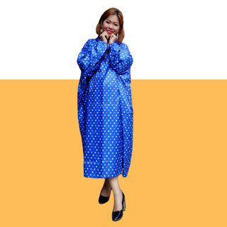 Áo mưa bit trùm hoa nhỏ