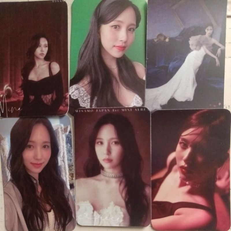 Set 6 card giấy bo góc in 2 mặt TWICE - MISAMO - Masterpiece