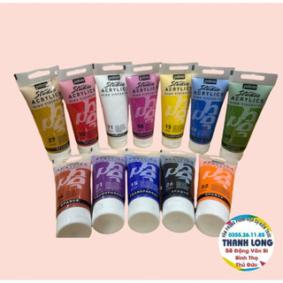 Hckt - màu acrylic pebeo dạng tuýp 100ml vẽ hội họa