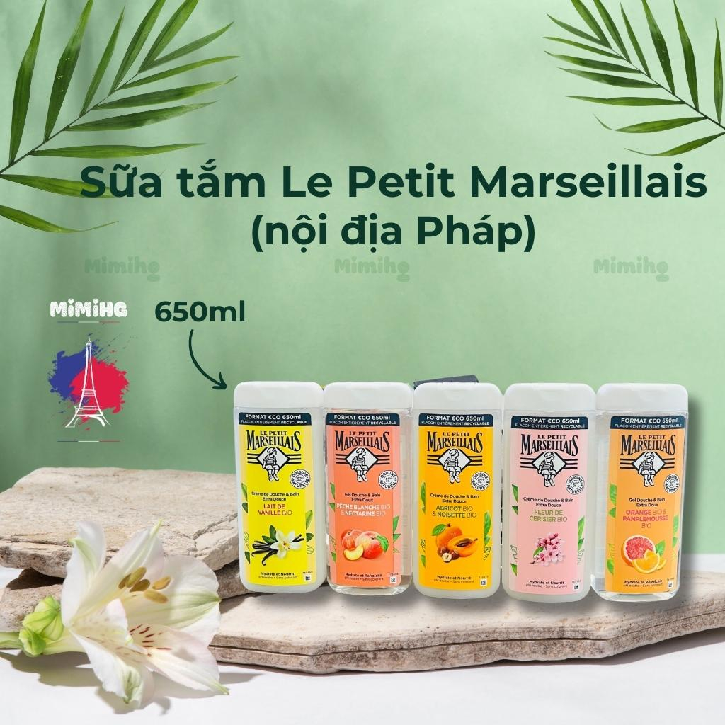 Sữa tắm Le Petit Marseillais 650ml giúp da mềm mịn, mượt da, thơm đậm hương thơm Pháp_MiMi HG
