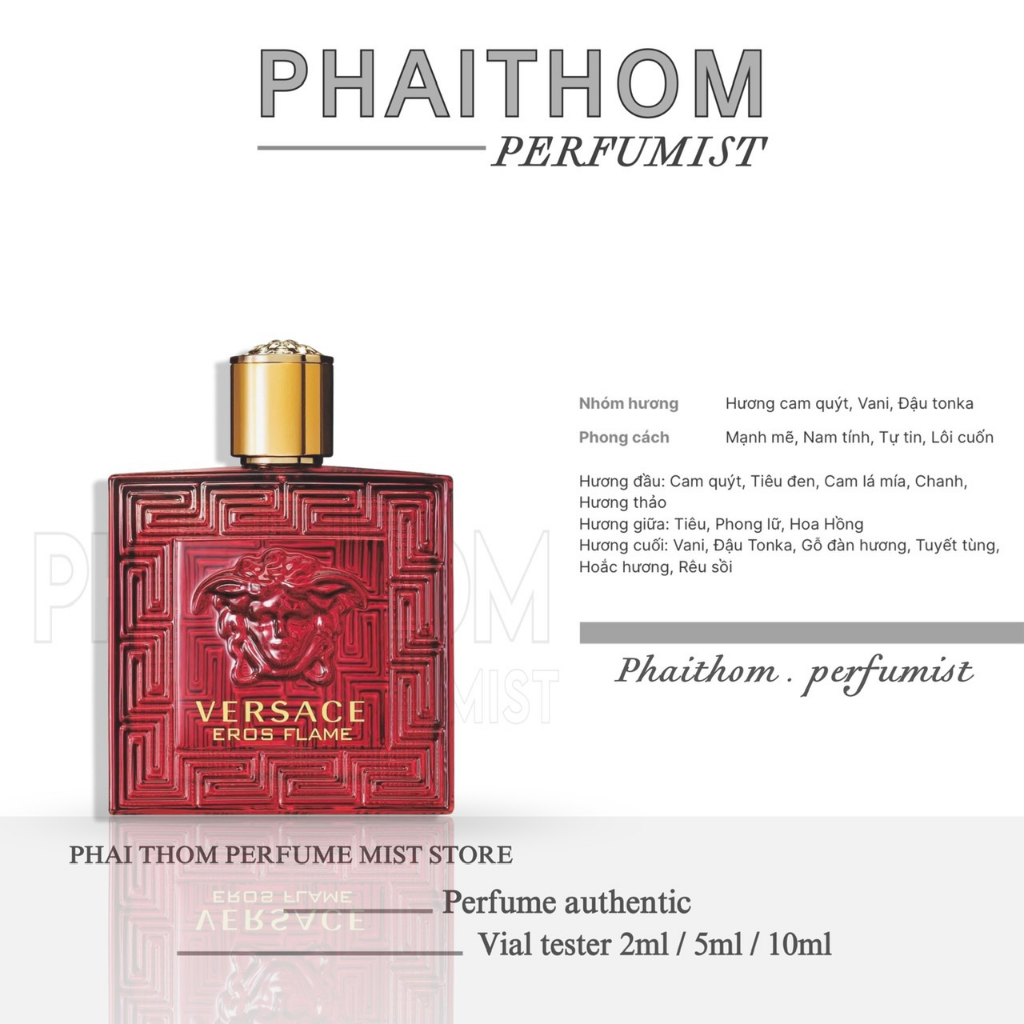 🌟 𝐏𝐇𝐀𝐈𝐓𝐇𝐎𝐌 🌟  Versace Eros Flame | Nước hoa nam 🌟