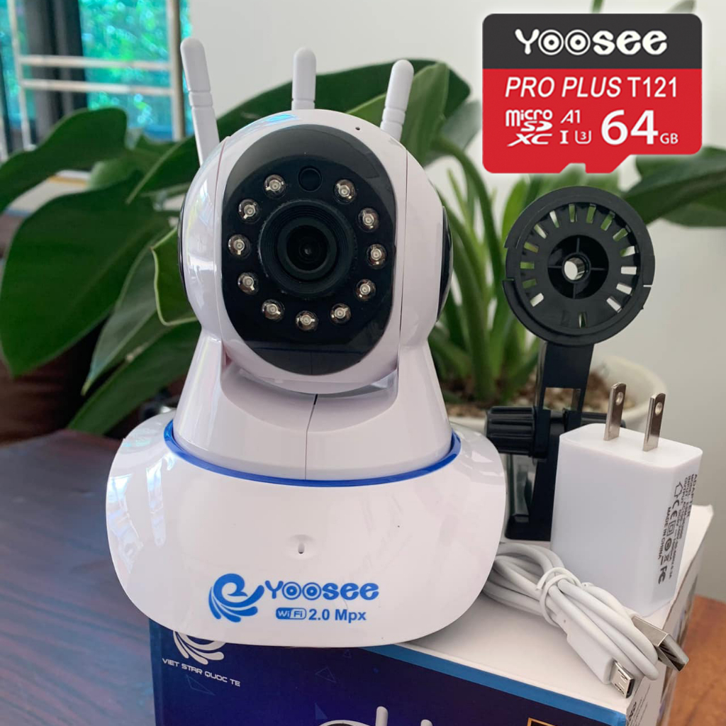 Camera Ip YooSee 3 Râu Full HD 2.0Mpx 1080p Tiếng Việt Mới