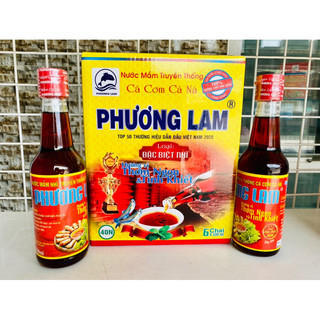 [FREE SHIP]Thùng 6 chai thủy tinh 330ml,Nước Mắm CỐT NHỈ LÙ Phương Lam Cà Ná