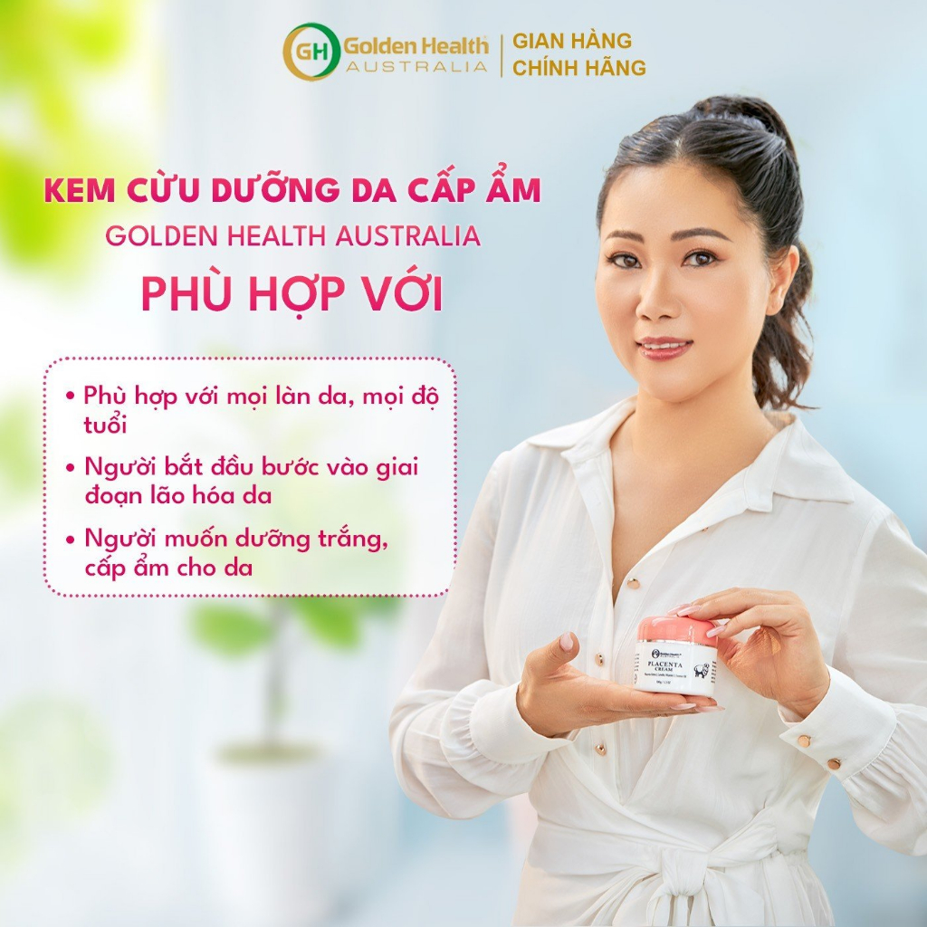 [GOLDEN HEALTH] Kem nhau thai cừu chống nhăn - Vitamin E, Essence Oil 100g