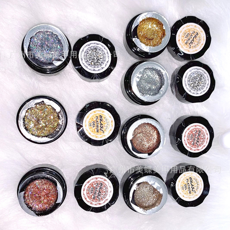 Gel nhũ viền móng siêu sáng, Nhũ Viền Đặc Huaxi Platinum