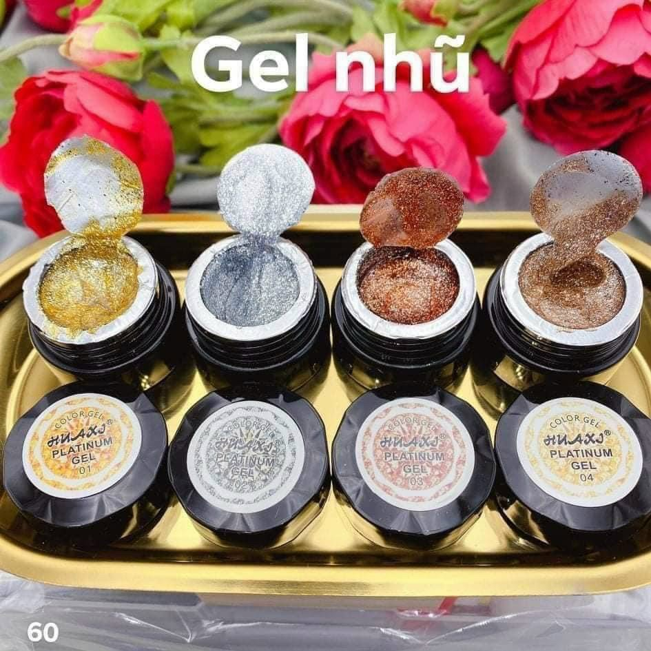 Gel nhũ viền móng siêu sáng, Nhũ Viền Đặc Huaxi Platinum