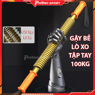 Gậy lò xo tập cơ tay 100kg, Gậy bẻ tập cơ tay, vai, ngực - Phongsport