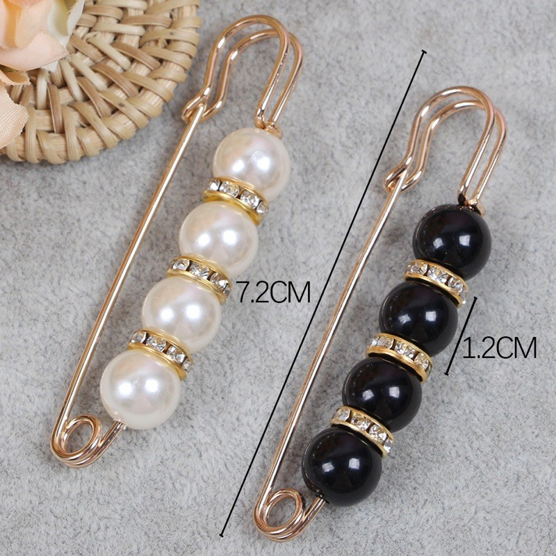 Ghim cài quần áo đính hạt, cài thắt eo lưng quần điều chỉnh độ rộng