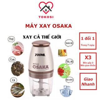 Máy Xay Đa Năng - Xay Thịt Cá - Xay Sinh Tố - Xay Được Cả Các Loại Hạt- Lưỡi Dao Lớn Không Gỉ Osaka 0,7L 350W