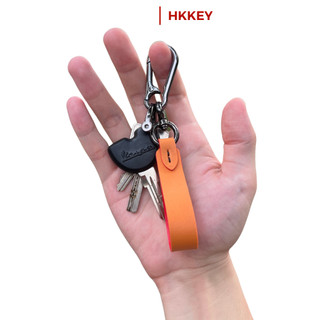 Móc chìa khóa thời trang sang trọng da trơn khâu tay thủ công