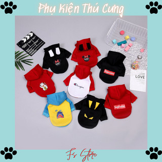 Áo Cho Chó Mèo, Áo Hoodie dành cho thú cưng, đủ size xs - xxl, A6