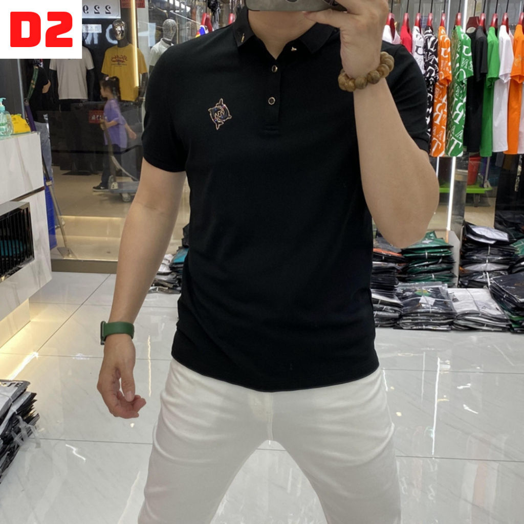 Áo Polo Nam thêu ngực chất cotton cá sấu CVC mặc thoáng mát, full size phân phối độc quyền