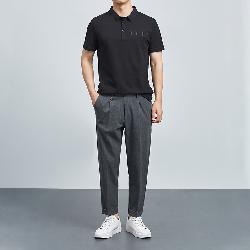 Áo Polo Nam thêu ngực chất cotton cá sấu CVC mặc thoáng mát, full size phân phối độc quyền