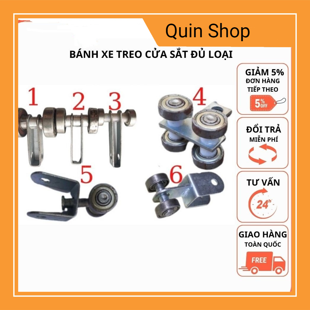 Bi treo cửa, dùng lắp cửa treo, cửa lùa. xoay 4bánh tiện dụng khi thi công lắp đặt cửa.