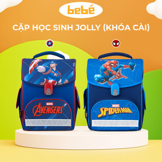 Chính Hãng/ Balo Cho Bé Trai,Bé Gái - Cặp chống gù Jolly - Bebé Balo đi học trẻ em Marvel Hero Avengers Spider Man - Hàn