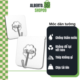 Móc dán tường treo đồ, quần áo - móc treo nhà tắm nhà bếp siêu dính chịu lực ❣️ freeship