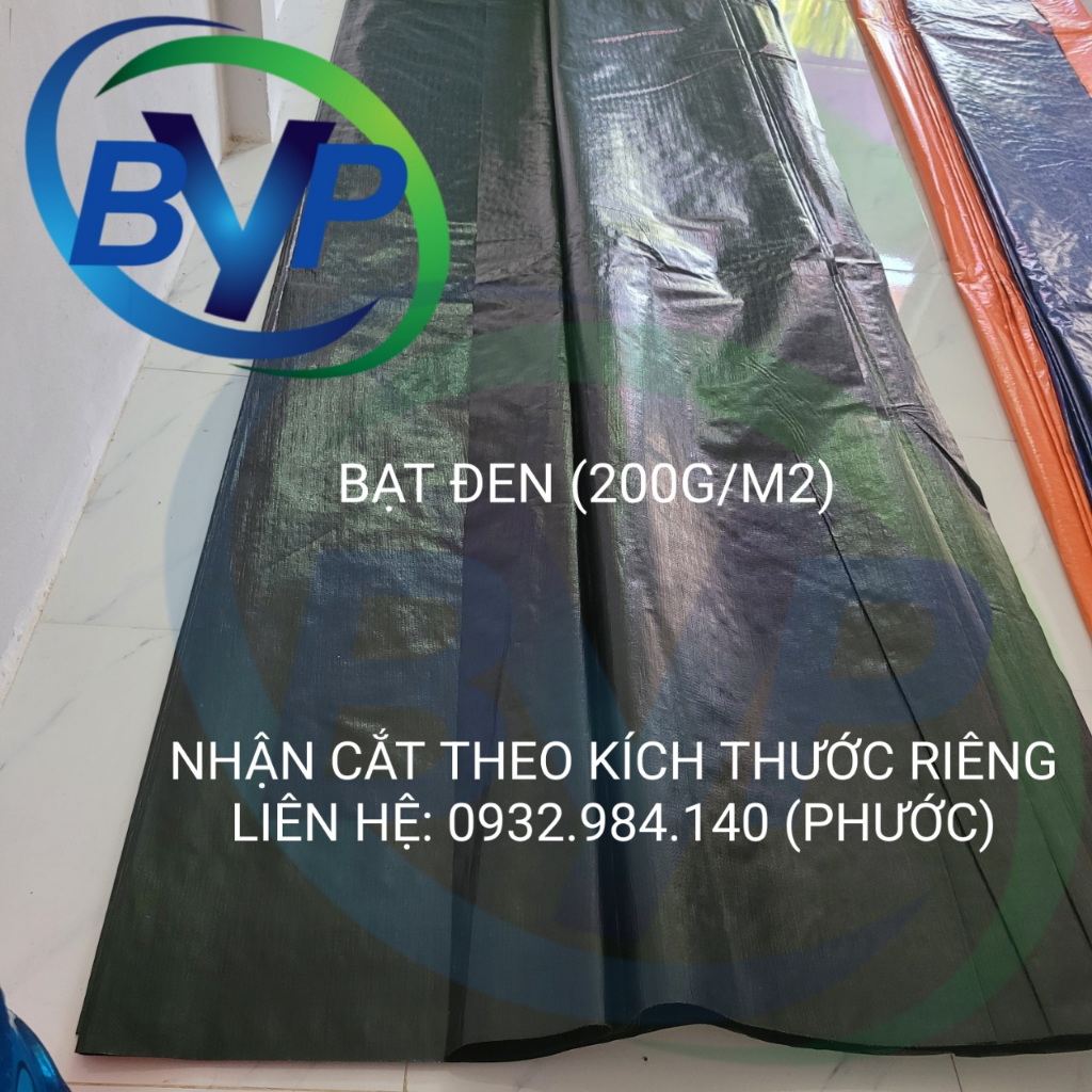 Bạt Dày Khổ 4M Màu Xám Trắng, Đen, Xanh Cam