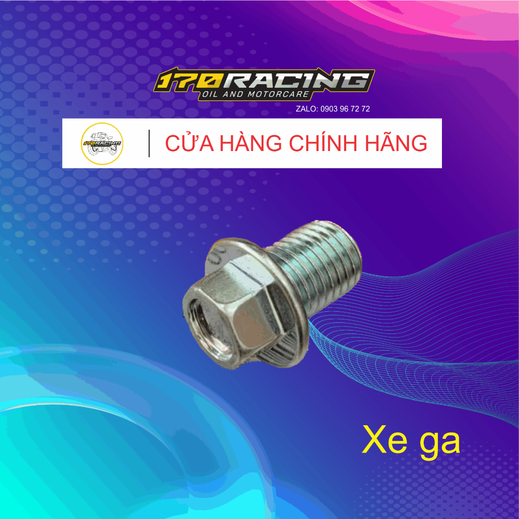 Combo Ốc xả nhớt máy + long đền cho Xe số, xe ga  Honda - Hàng chính hãng
