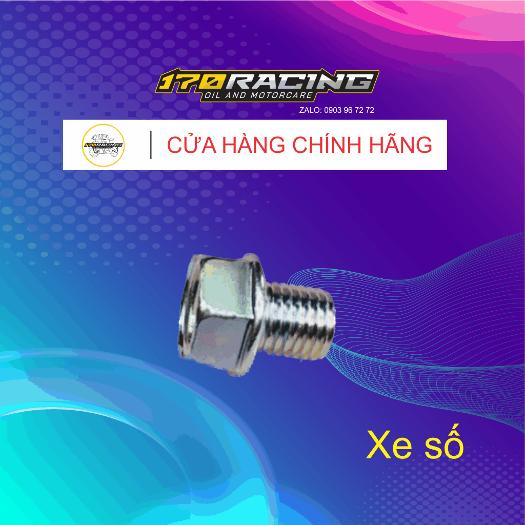 Combo Ốc xả nhớt máy + long đền cho Xe số, xe ga  Honda - Hàng chính hãng