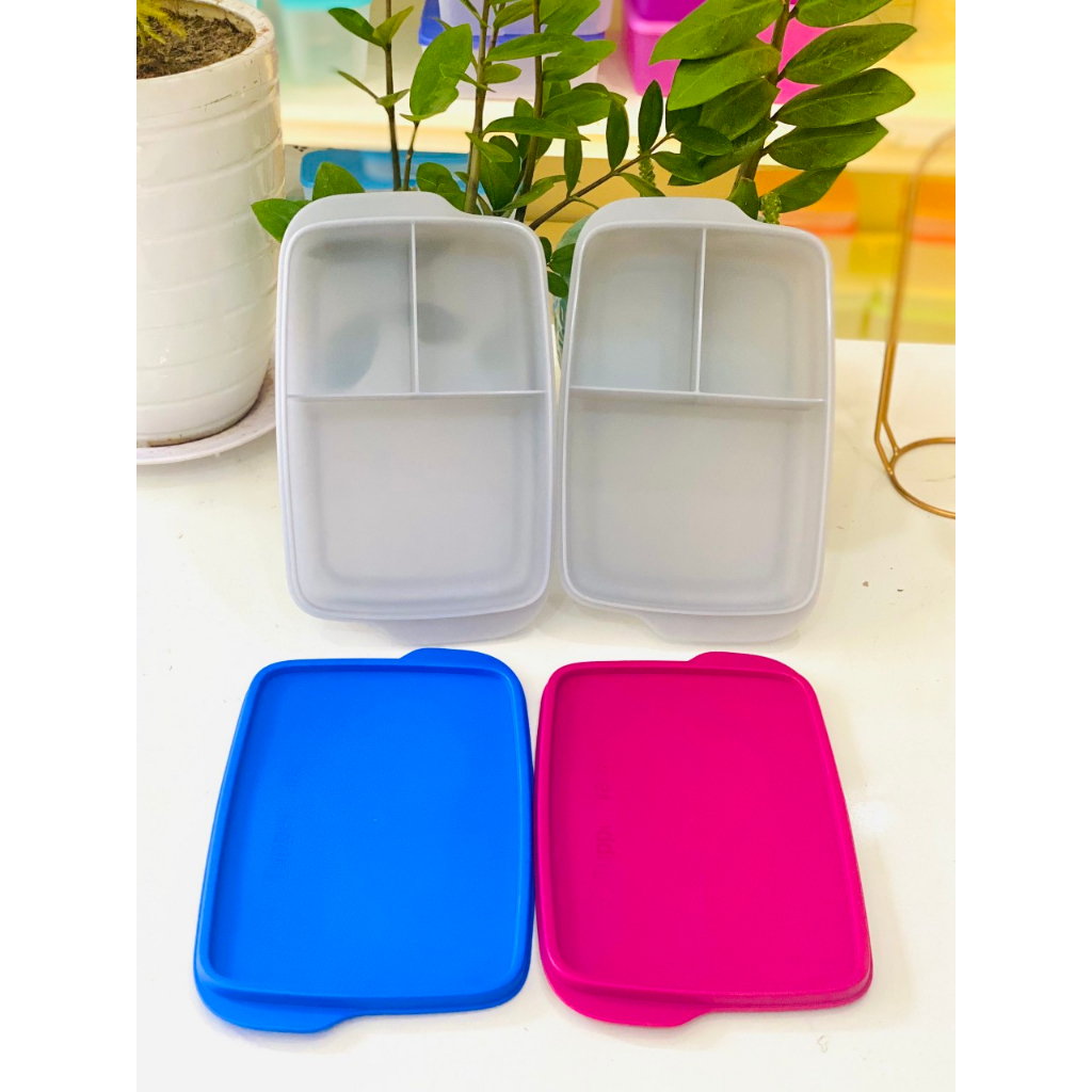 Hộp cơm Cool Teen chia ngăn 1L - Nhựa nguyên sinh an toàn - Bảo hành trọn đời