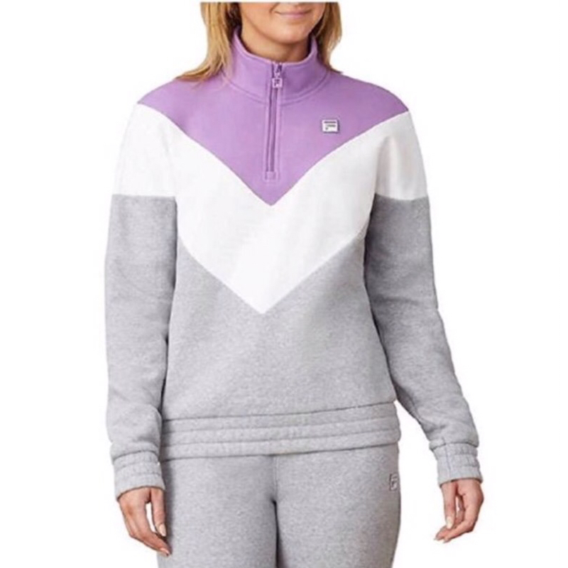 ÁO THUN NỮ CHUI ĐẦU CÓ KHOÁ KÉO 1/4 CỦA FILA LADIES 🎈 D