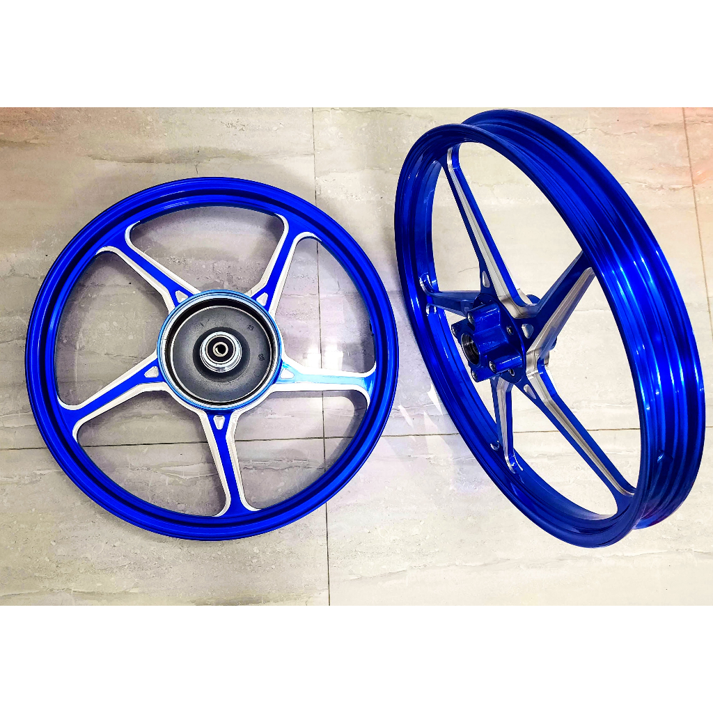 Mâm CNC AT racing cây xéo dùng cho xe Exciter 2005-2010/ Sirius/ Jupiter/ Taurus thắng đĩa bản 1.4 và 1.6