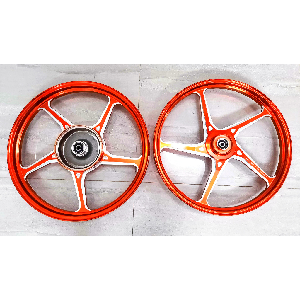 Mâm CNC AT racing cây xéo dùng cho xe Exciter 2005-2010/ Sirius/ Jupiter/ Taurus thắng đĩa bản 1.4 và 1.6