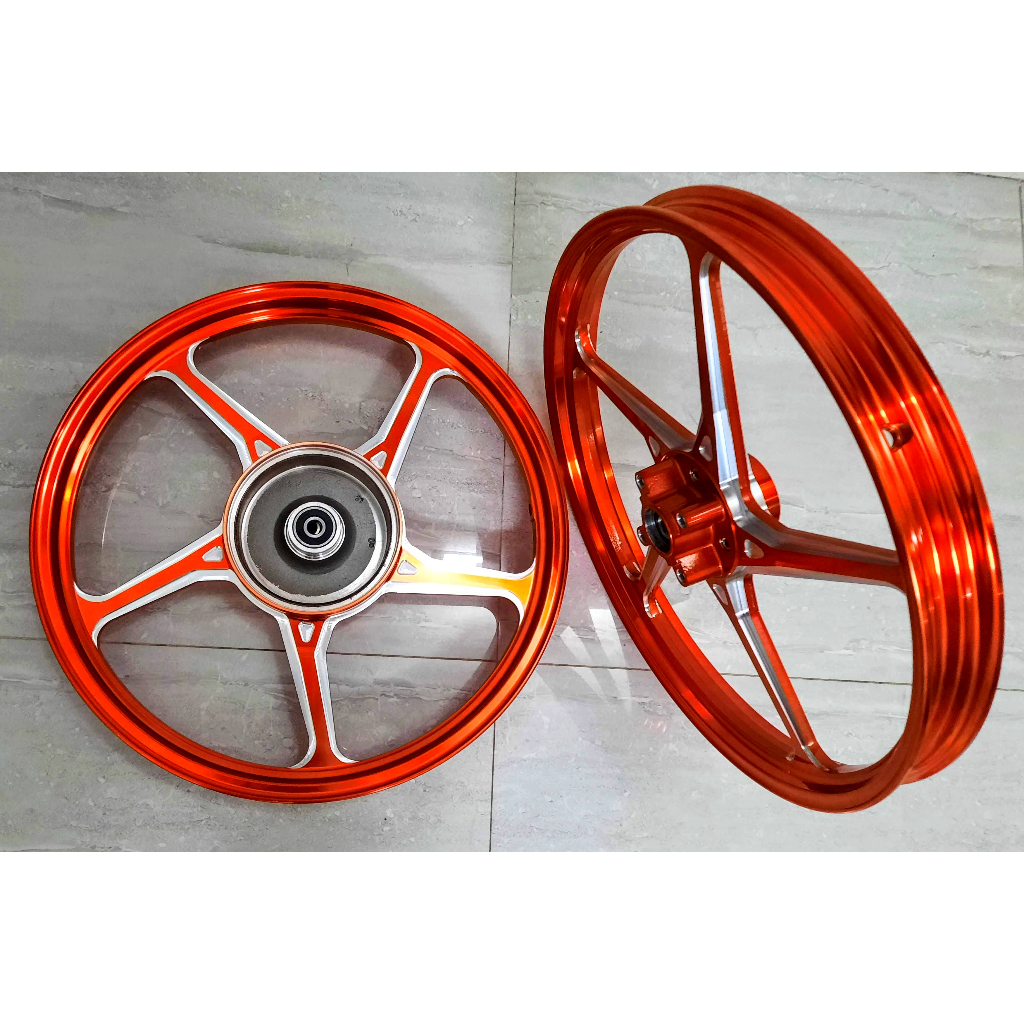 Mâm CNC AT racing cây xéo dùng cho xe Exciter 2005-2010/ Sirius/ Jupiter/ Taurus thắng đĩa bản 1.4 và 1.6
