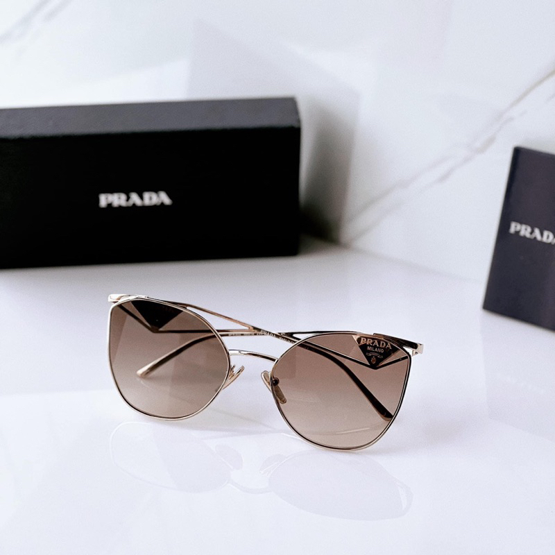 Kính mát PRA.đà mắt mèo sang chảnh càng kim loại,Kính râm mắt mèo hợp kim tròng UV400