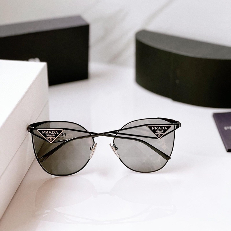 Kính mát PRA.đà mắt mèo sang chảnh càng kim loại,Kính râm mắt mèo hợp kim tròng UV400