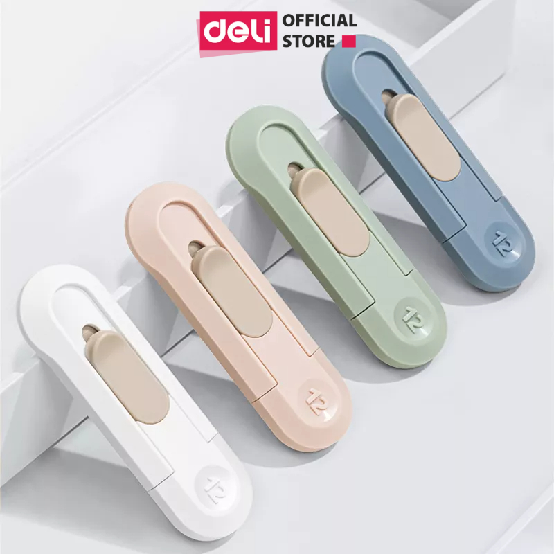 Dao Rọc Giấy Lưỡi Thép SK5 Mini Bỏ Túi DIY Dao Tỉa Deli - Washi Tape Trang Trí Sổ Tay Bóc Đơn Hàng Tiện Lợi Màu Sắc Cute