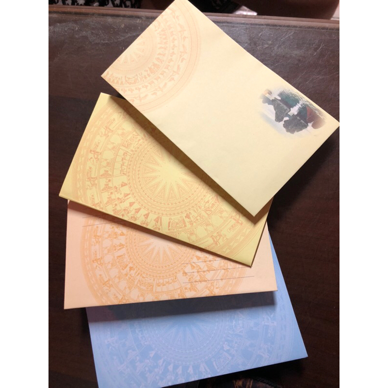 PHÔI PHONG BÌ TRỐNG ĐỒNG KT10,5x18,5CM CÁC MÀU (100 CÁI) - VPP QUỐC HUY.