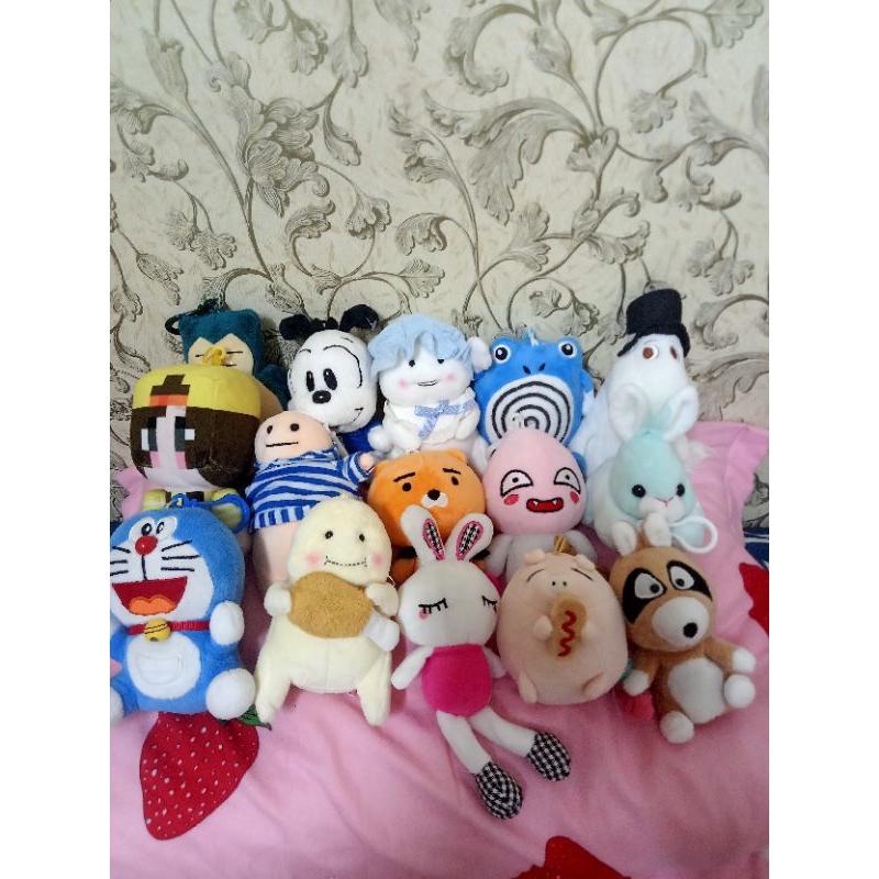 Gấu bông móc khoá nhựa size 7-20cm