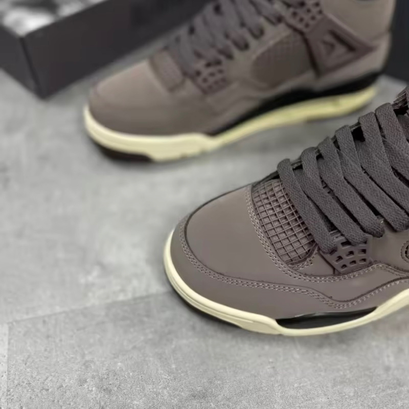 Giày JD4 Retro A MA Maniere Violet Ore - Jodan4 Nâu Đế Kem Cao Cấp