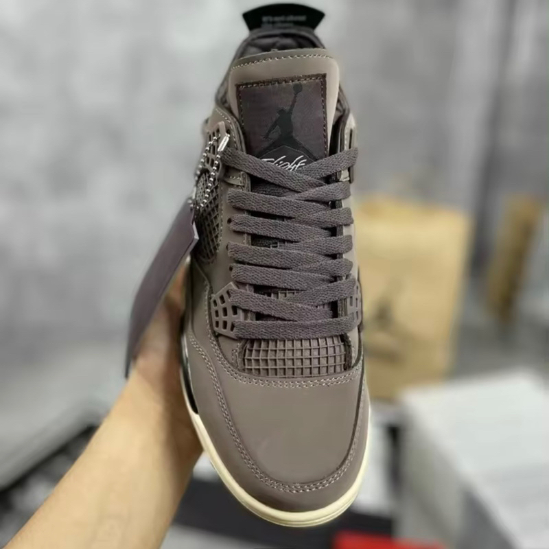 Giày JD4 Retro A MA Maniere Violet Ore - Jodan4 Nâu Đế Kem Cao Cấp