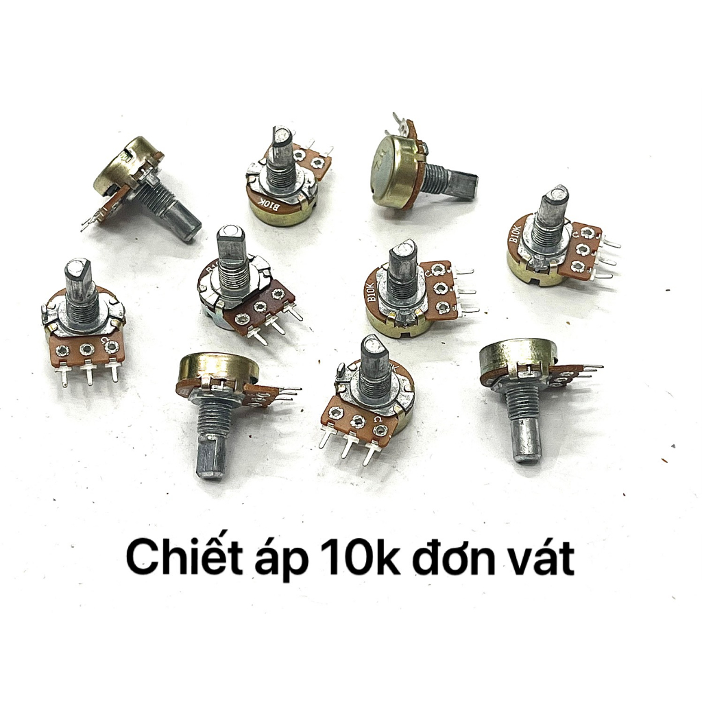 Combo 10 chiết áp đơn vát 1 loại 10k /50k/ 100k