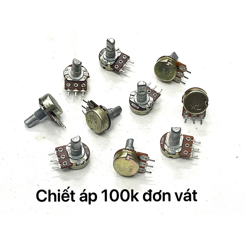 Combo 10 chiết áp đơn vát 1 loại 10k /50k/ 100k