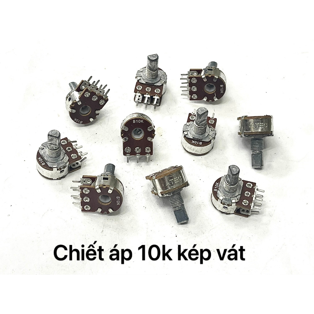 Combo 10 chiết áp kép vát 1 loại 10k / 50k / 100k