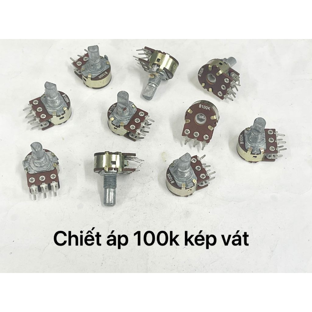Combo 10 chiết áp kép vát 1 loại 10k / 50k / 100k