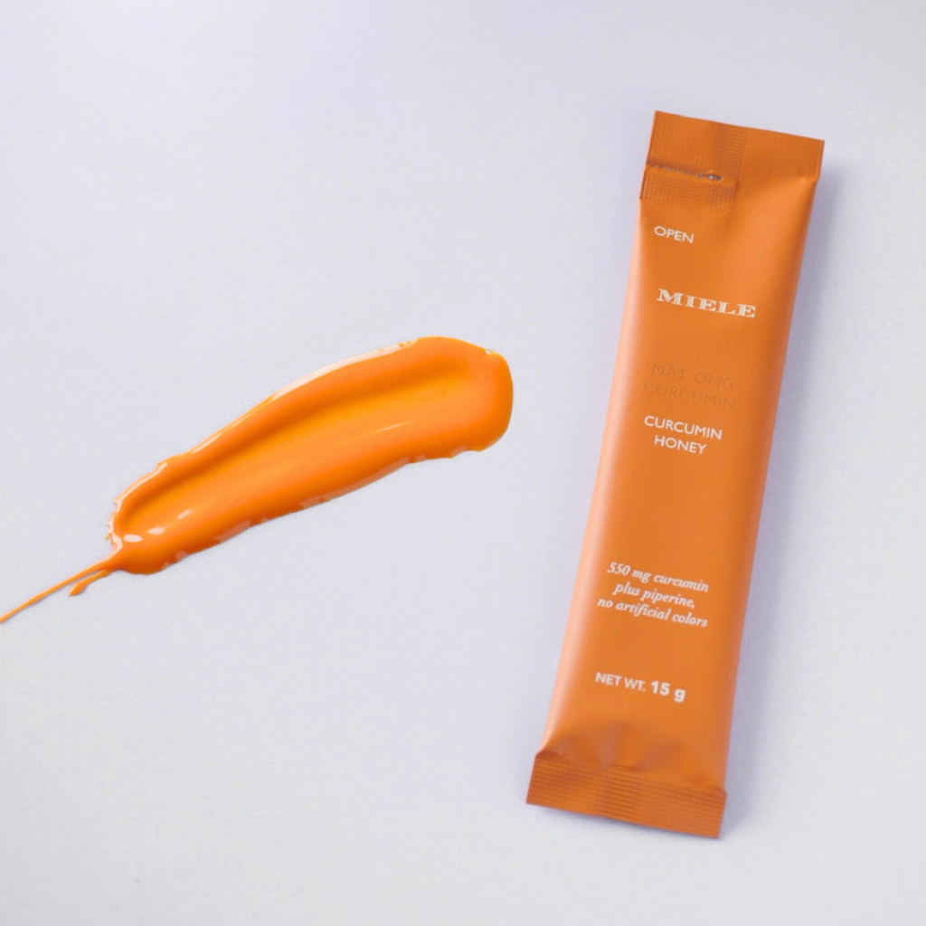Hộp stick 15 gói Mật Ong Curcumin 15g tiện lợi Miele
