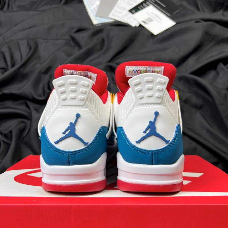 Giày JD4 Retro Messy Room BLue - Jodan4 Blue White Fullbox Cao Cấp