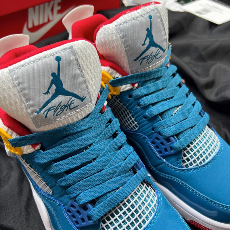 Giày JD4 Retro Messy Room BLue - Jodan4 Blue White Fullbox Cao Cấp