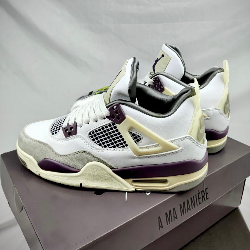 Giày JD4 Grey Violet - Jodan4 Violet Xám Tím Fullbox Cao Cấp