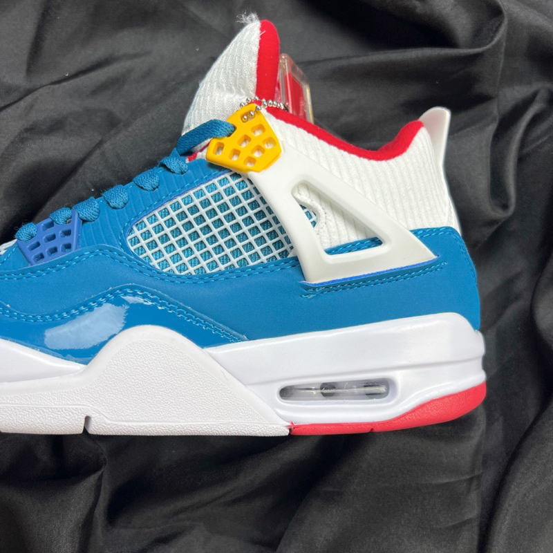 Giày JD4 Retro Messy Room BLue - Jodan4 Blue White Fullbox Cao Cấp
