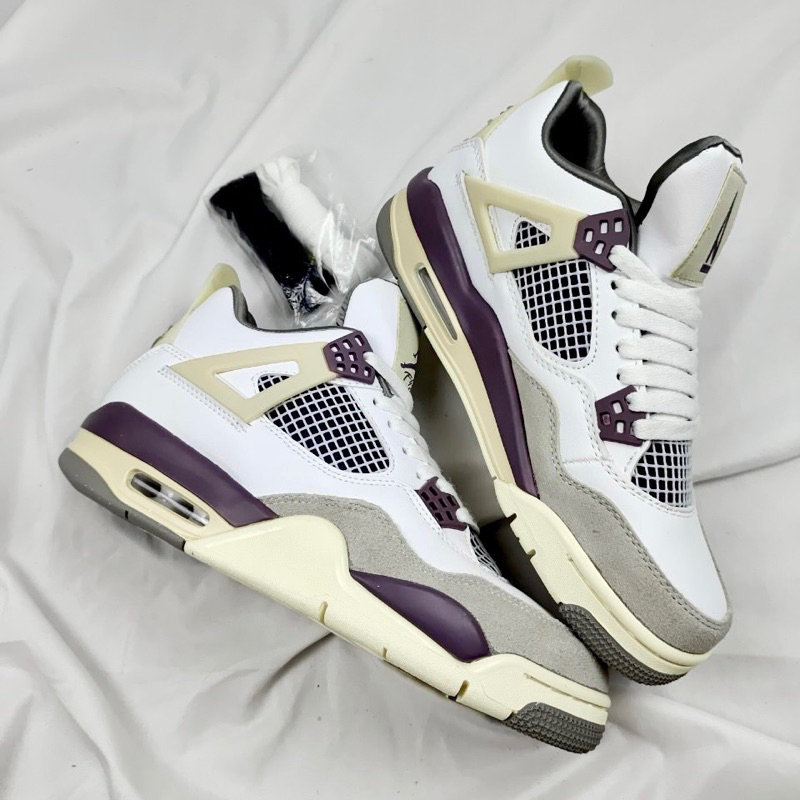 Giày JD4 Grey Violet - Jodan4 Violet Xám Tím Fullbox Cao Cấp