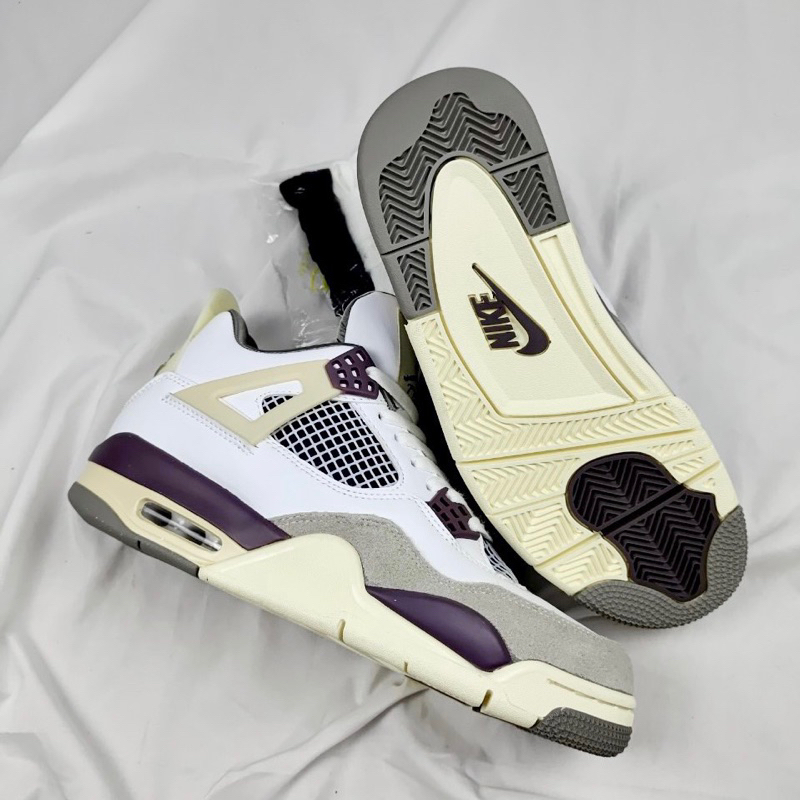 Giày JD4 Grey Violet - Jodan4 Violet Xám Tím Fullbox Cao Cấp