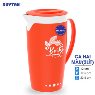 Ca quai 2 màu nhựa DUY TÂN 2 lít (12 x 17.5 x 23.5 cm) - 15072